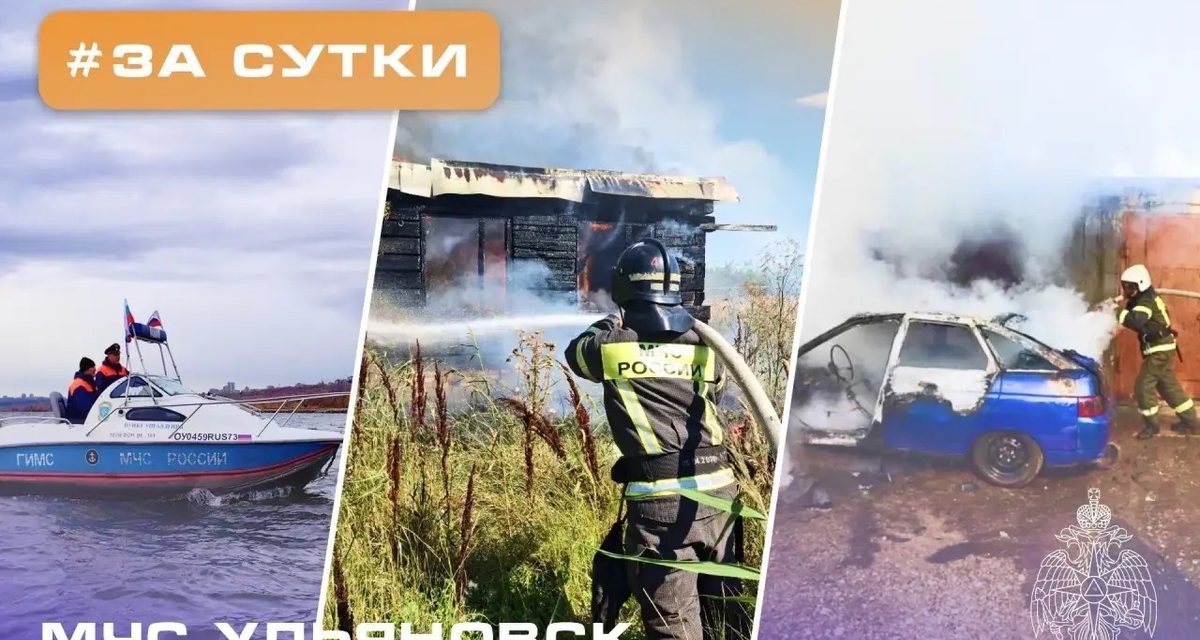 В Ульяновске загорелся контейнер в многоквартирном доме, а в Усть-Урени — дачный дом